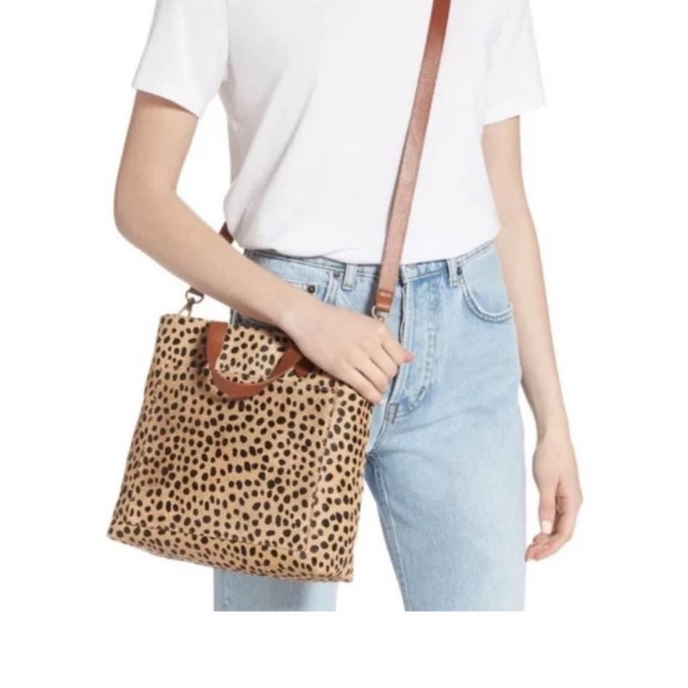 Madewell Spotted Calf Hair Small Transport Bag brand new with tags